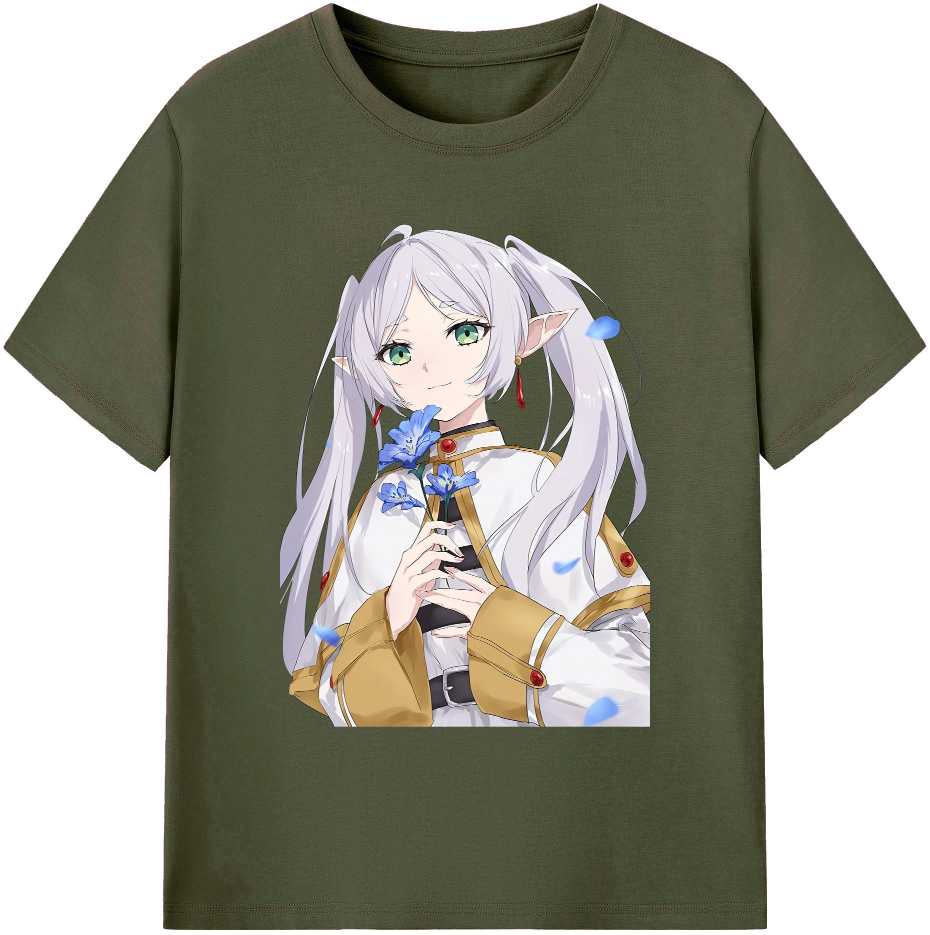 （画像用） 葬送のフリーレン Frieren 綿100％ メンズ半袖Tシャツ｜肌触りやわらか＆通気性